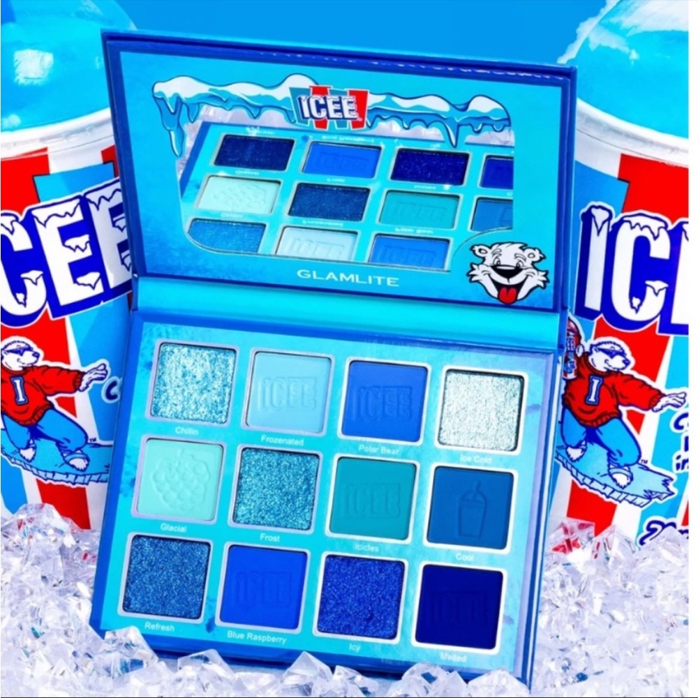 Glamlite x Icee Blue Raspberry Eyeshadow Palette